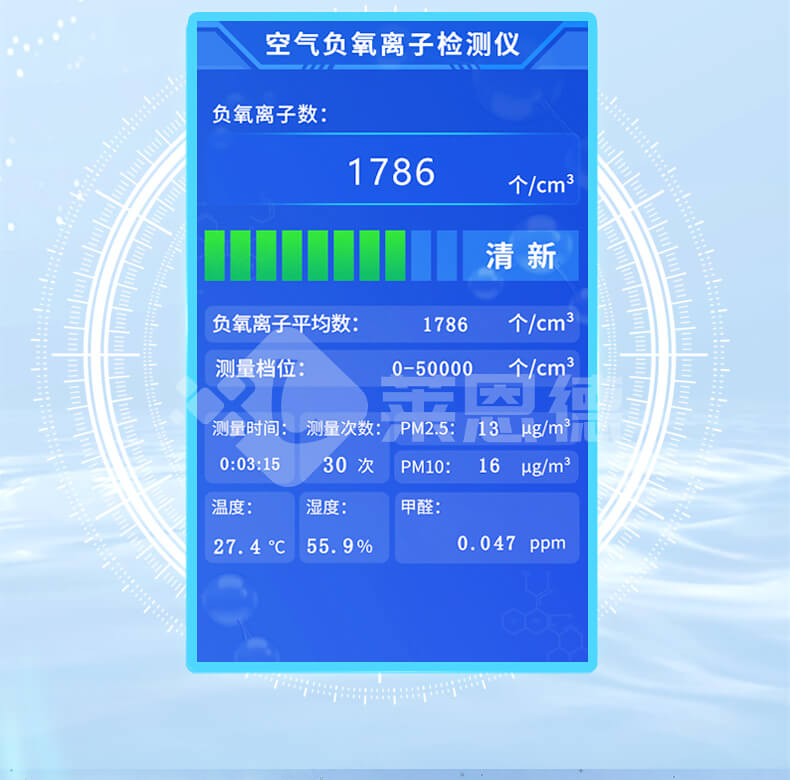 負氧離子甲醛檢測儀