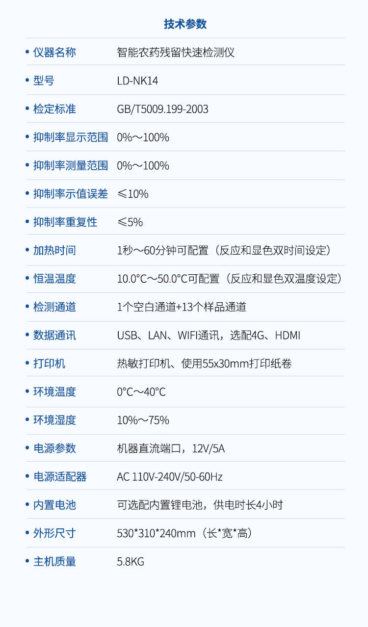 智能農(nóng)藥殘留檢測儀